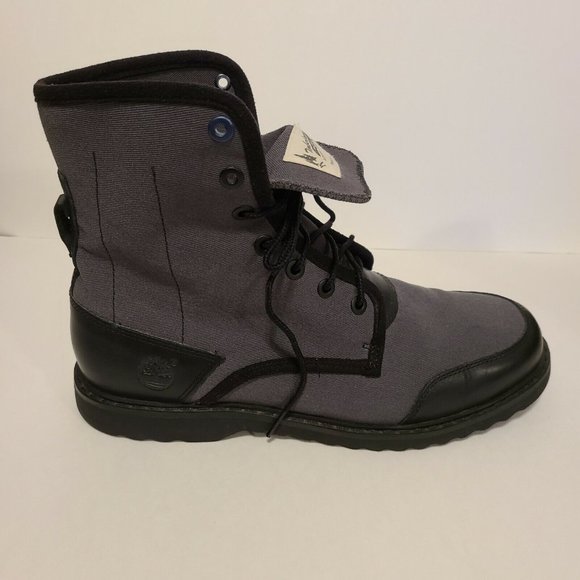 Timberland Newmarket Trans Men Size 9 Wide Gray Black Combat Excellent C… - Picture 3 of 12